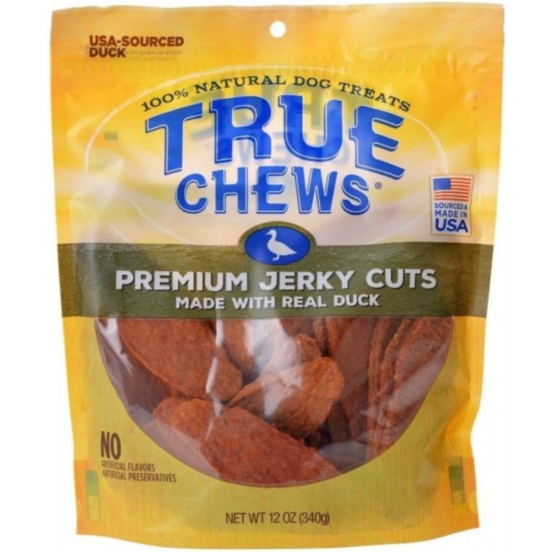 True Chews Premium Jerky Cuts with Real Chicken and Duck – 12 oz