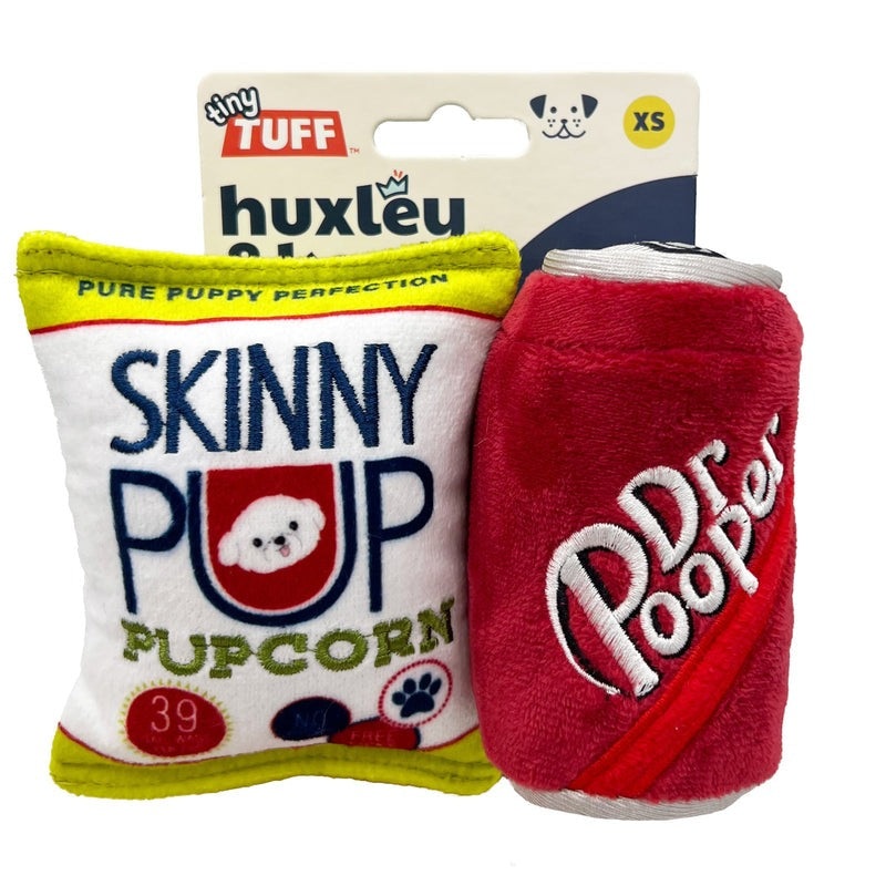 Huxley & Kent Tiny Tuff Pup ‘N Pop 2Pk Dog Toys