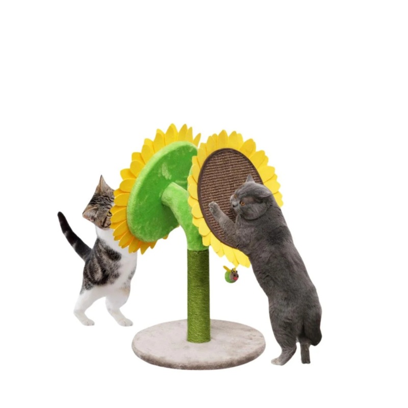 PetPals Group Catry Bloom Double Sunflower Scratching Post, 16.5 L X 16.5 W X 25.5 H