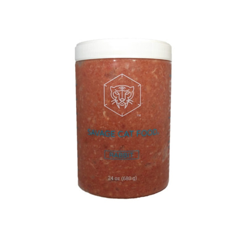 Savage Cat Frozen Raw Rabbit 24oz