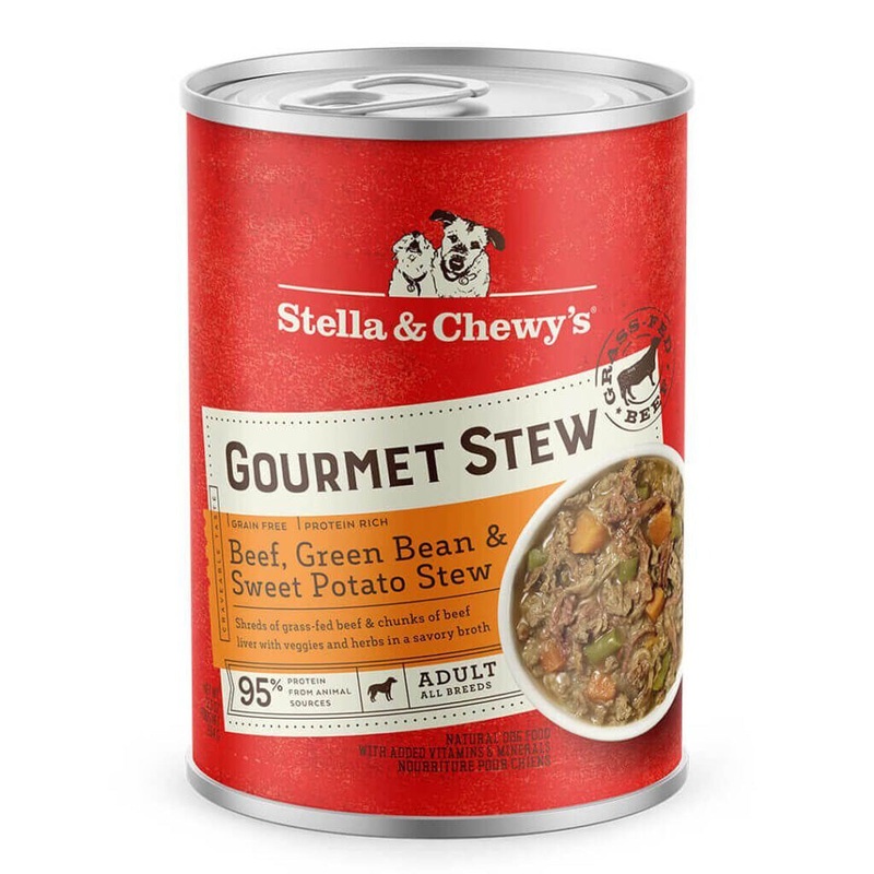 Stella & Chewy’s Gourmet Beef Green Bean Sweet Potato Stew Wet Dog Food 12.5oz