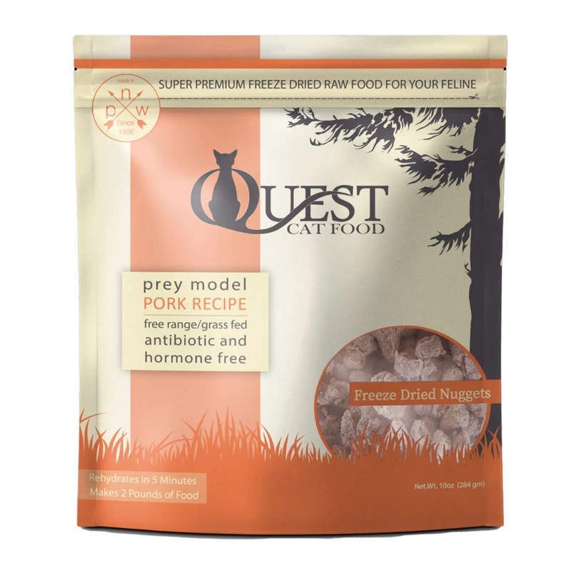 Steve’s Real Food Quest Pork Freeze-Dried Raw Cat Food 10oz