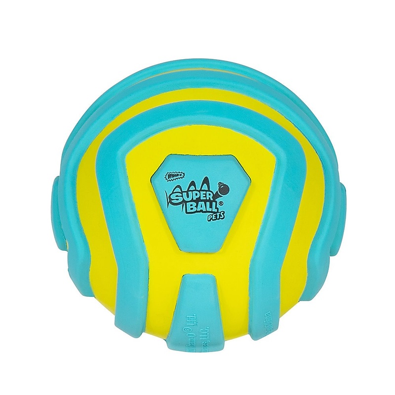 Wham-O Pets SuperBall Groovy Grip Dog Toy Blue 2.5