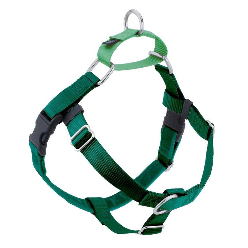 2 Hounds Design Kelly Green Freedom No-Pull Dog Harness 5/8 Medium 24-28
