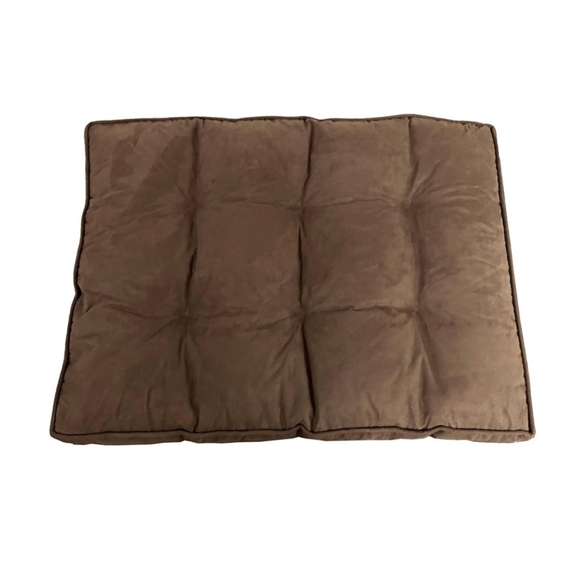 Ethical Pet Sleep Zone Luxe Faux Suede Pillow 32 Chocolate