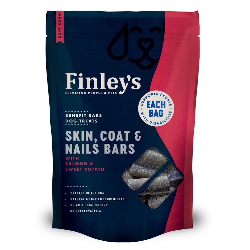 Finley’s Skin Coat Nails Soft Chew Benefit Bars Dog Treats 6oz
