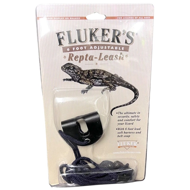 Fluker’s Repta-Leash Black Medium Adjustable Reptile Leash