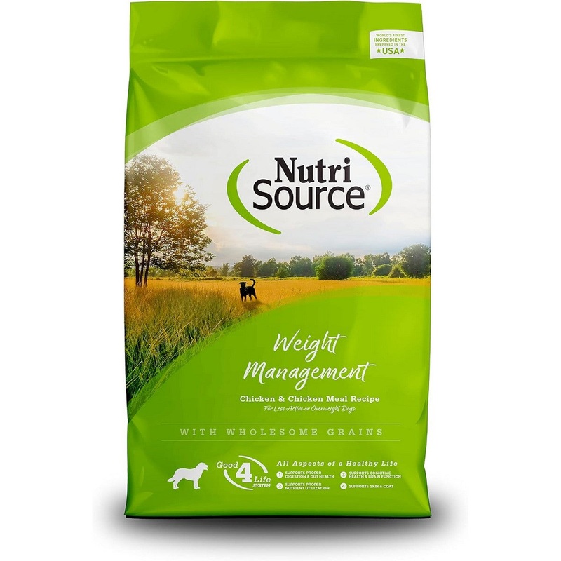 NutriSource Chicken Rice Weight Management Dry Dog Food 12lb