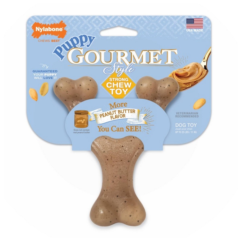 Nylabone Gourmet Style Strong Wishbone Puppy Chew Toy Small Regular