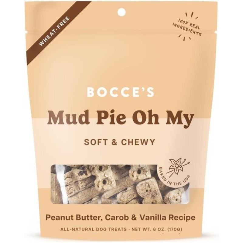 Bocce’s Bakery Dog Treats Soft & Chewy Mud Pie Oh My 6 oz