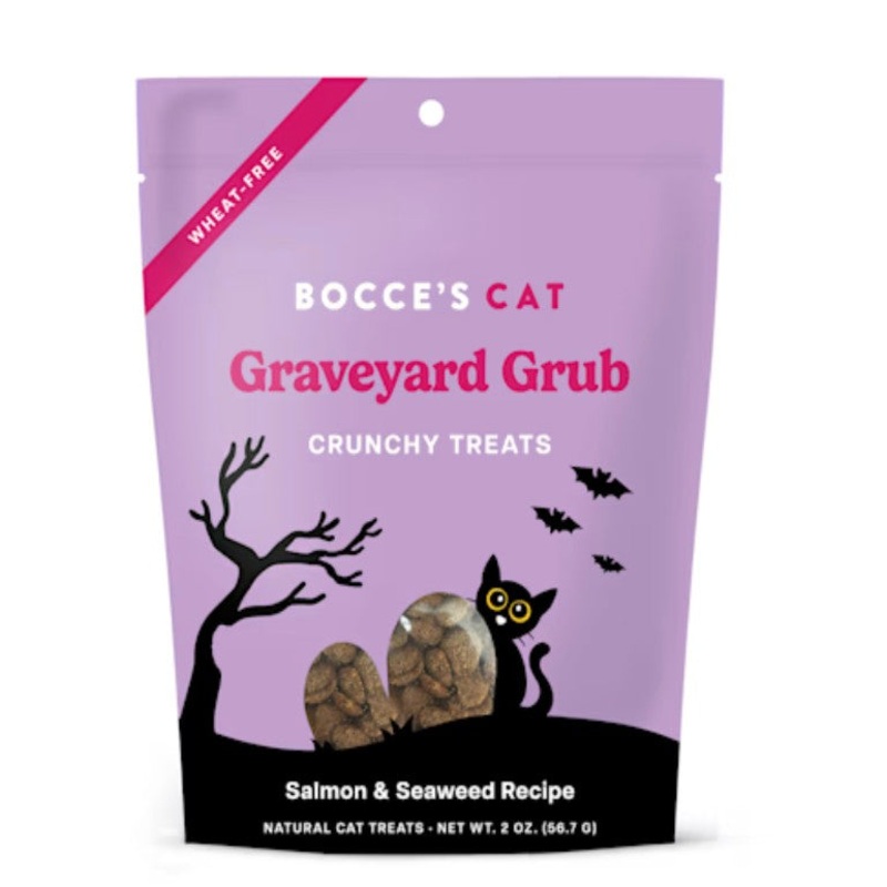 Bocce’s Bakery Graveyard Grub Cat Treats, 2-oz