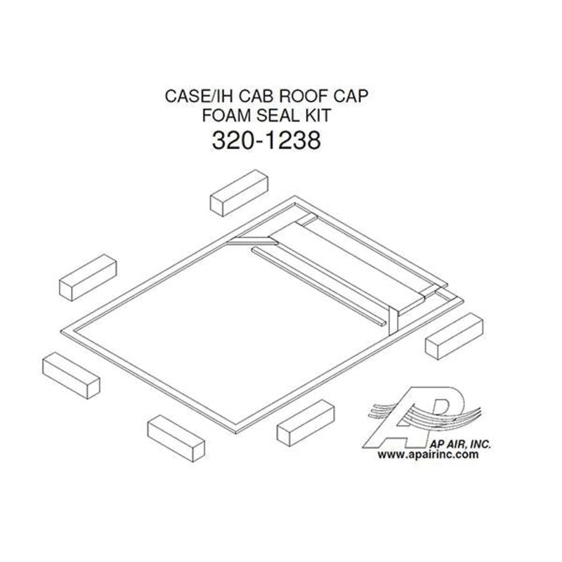 Cab Roof Cap Sealing Kit for Case IH