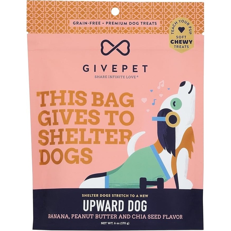 GivePet Grain-Free Soft & Chewy Dog Treats Upward Dog 6 oz