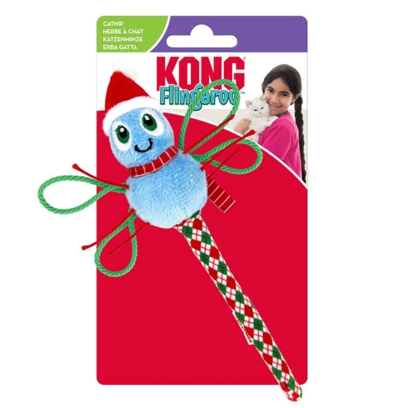 Kong Holiday Flingaroo Dragonfly Cat Toy