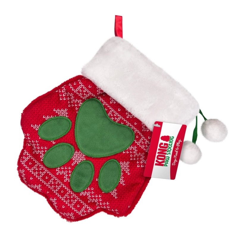 Kong Holiday Stocking Paw Large for Cats & Dogs