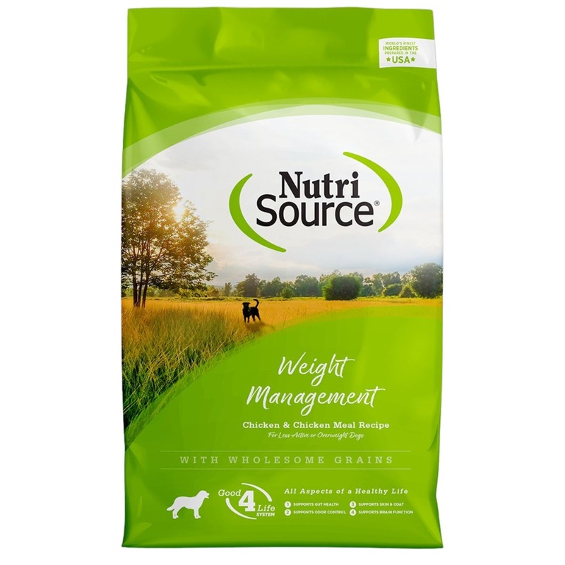 NutriSource Chicken Rice Weight Management Dry Dog Food 4lb