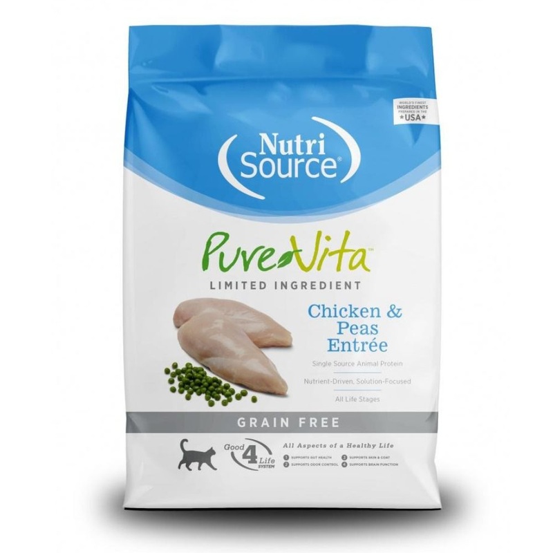 PureVita Grain Free Chicken & Peas Limited Ingredient Cat Food 12lb