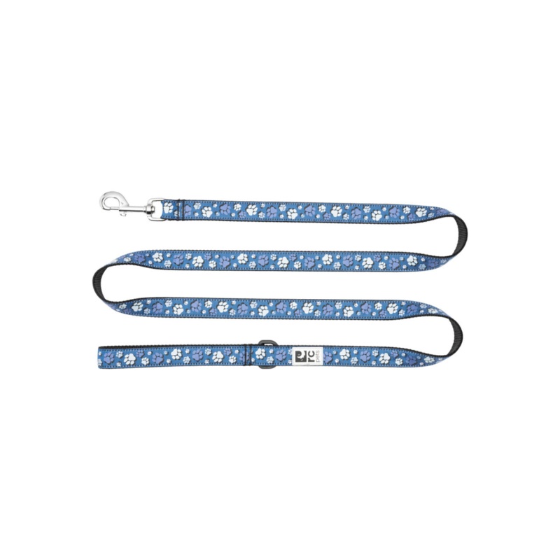RC PETS Dog Leash, Fresh Tracks Blue, 1×6
