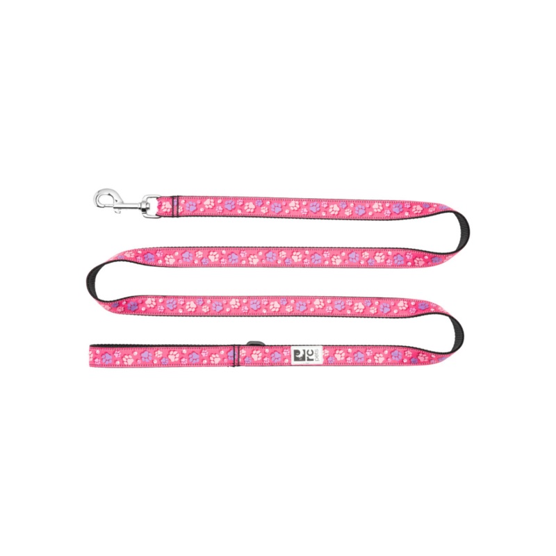 RC PETS Dog Leash, Fresh Tracks Pink, 1×6