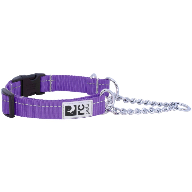RC PETS Primary Training Clip Dog Collar, Purple, S, 5/8x 9.5-11