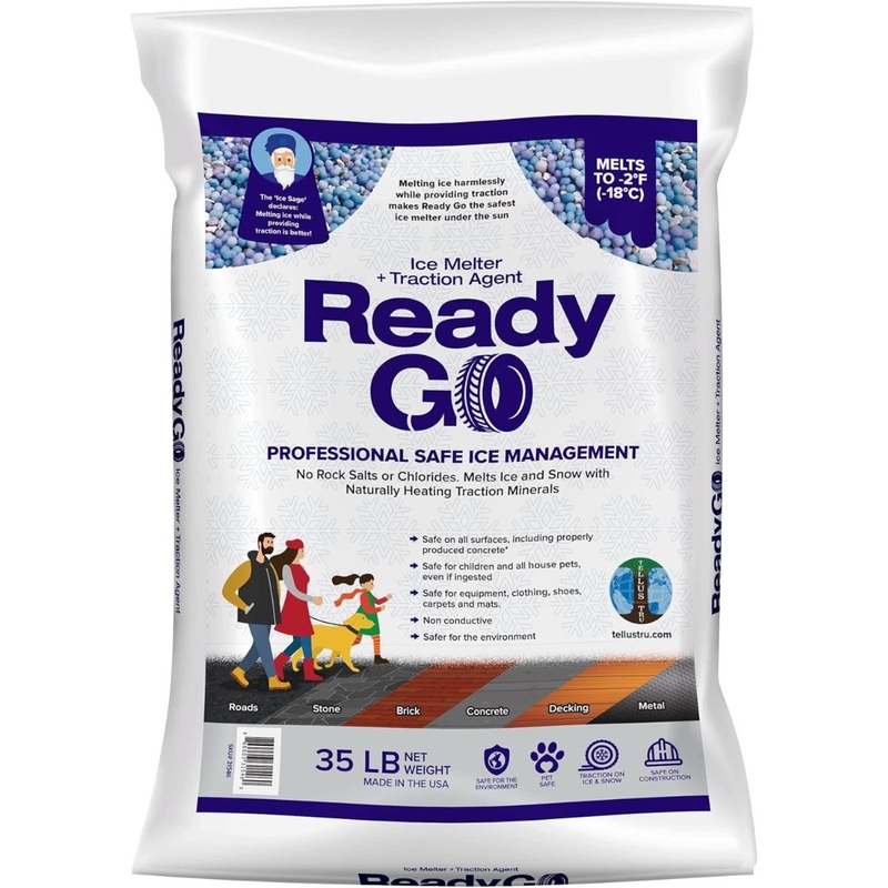 Ready Go Ice Melter with Traction Minerals 35lb Bag