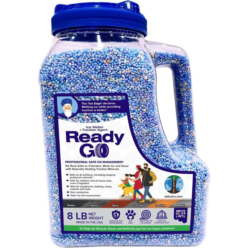 Ready Go Ice Melter with Traction Minerals 8lb Jug
