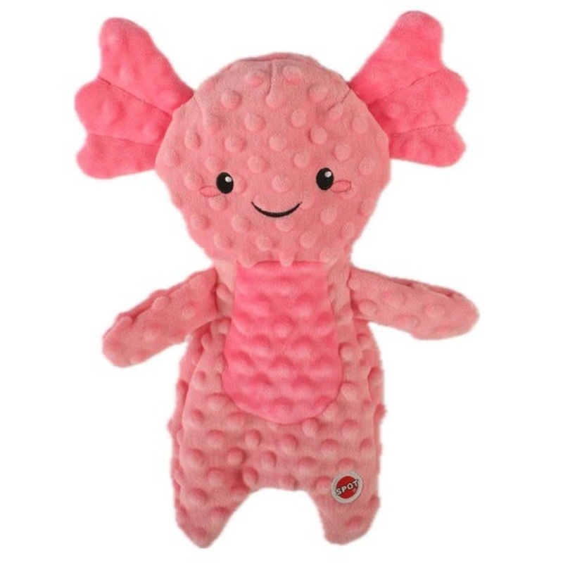 Spot Axolotl No Stuffing Dog Toy 14 in