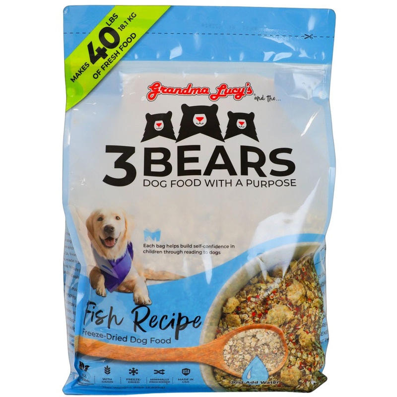 Grandma Lucy’s 3 Bears Fish Formula Freeze-Dried Dog Food 8lb