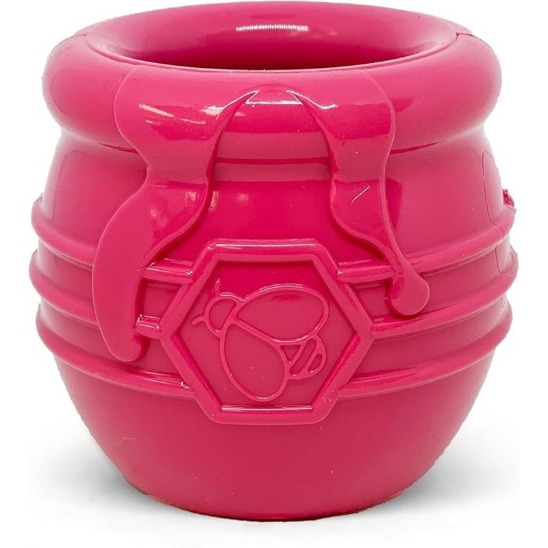 SodaPup Honey Pot Treat Dispenser & Slow Feeder, Pink