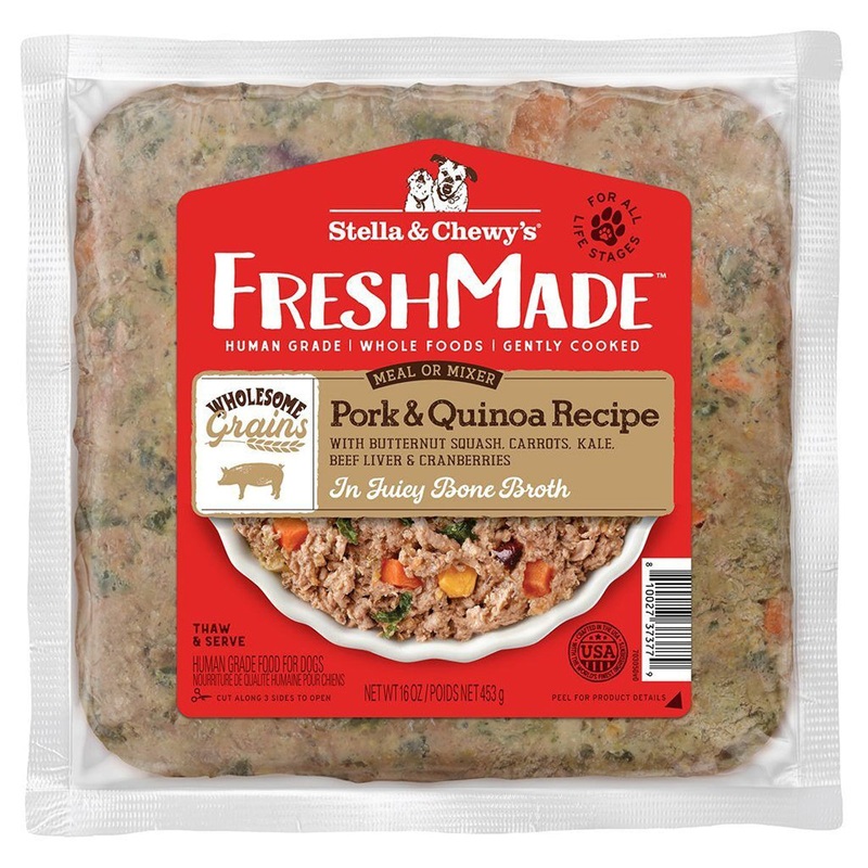 Stella & Chewy’s Freshmade Wholesome Grains Pork Dog Food 16oz