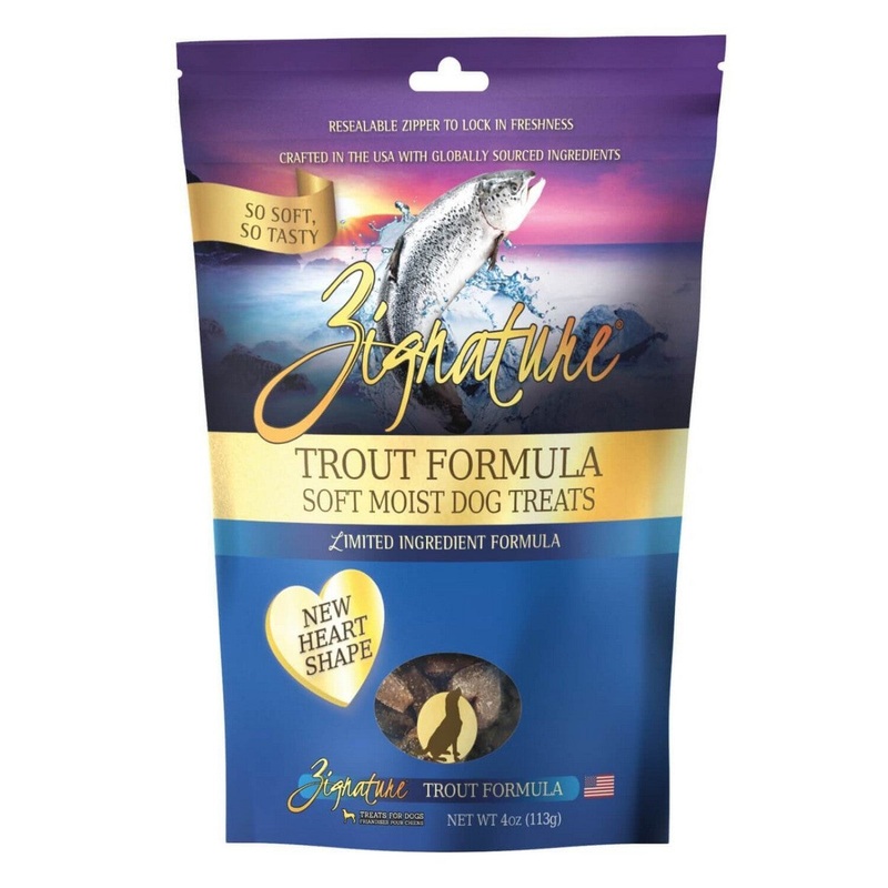 Zignature Soft Moist Dog Treats – Trout – 4oz
