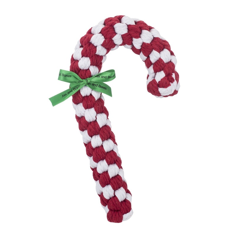 Jax & Bones 8 Large Candy Cane Dog Toy