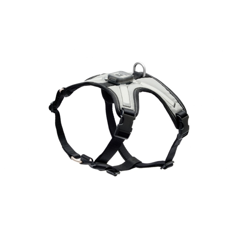 RC PETS Dog Nova LED Light Harness, Black/Grey, XL, 30 – 40