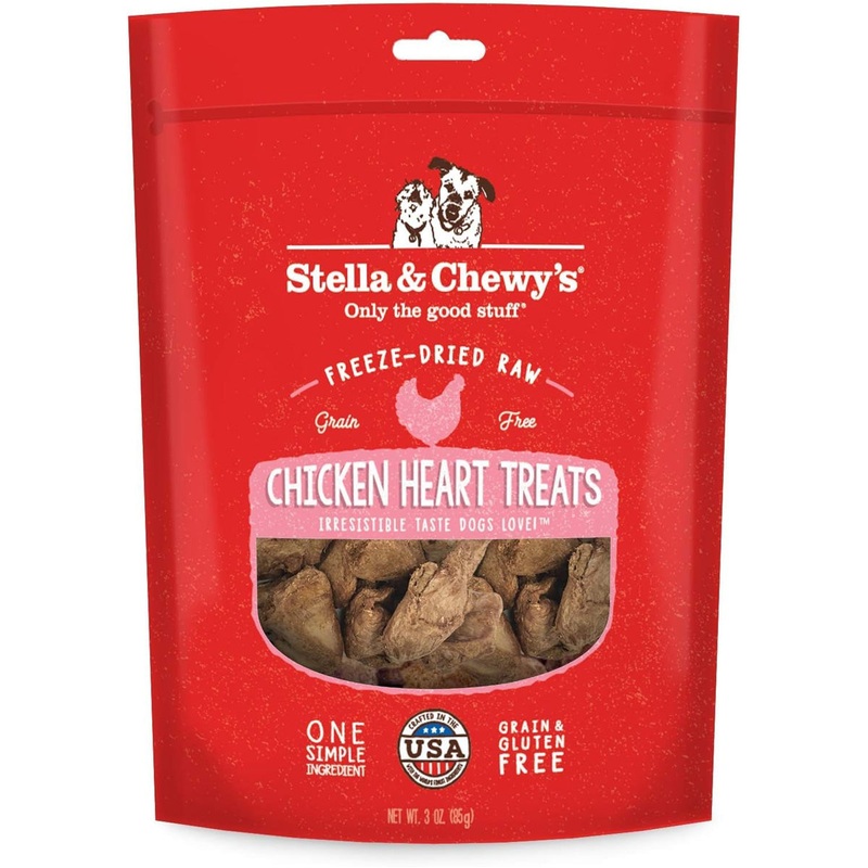 Stella & Chewy’s  Freeze Dried Chicken Hearts Dog Treats 3oz