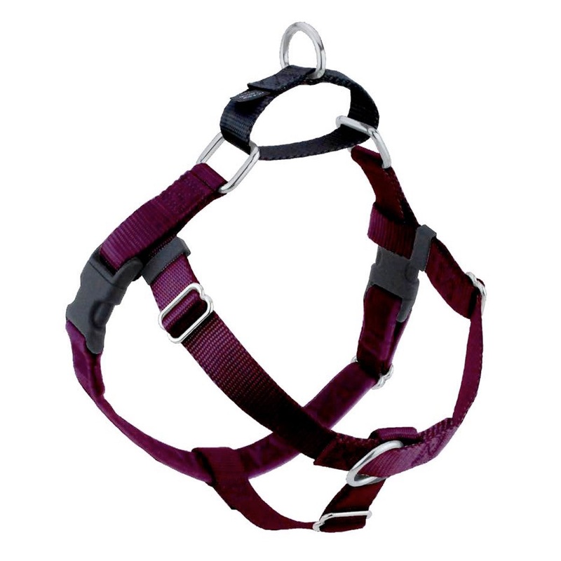 2 Hounds Design Burgundy Freedom No-Pull Dog Harness 1 Medium 24-28