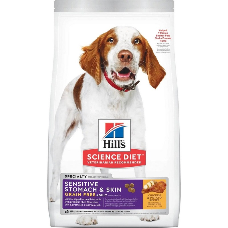 Hill’s Science Diet Adult Sensitive Stomach Skin Grain Free Chicken Potato Dog Food 24lb