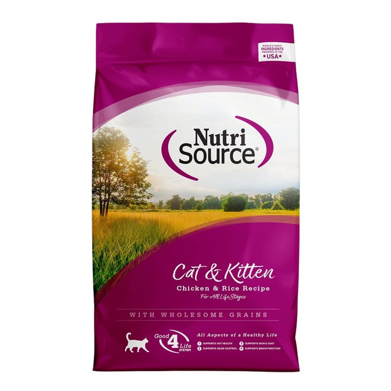 NutriSource Chicken & Rice Recipe Kitten & Cat Food 4lb