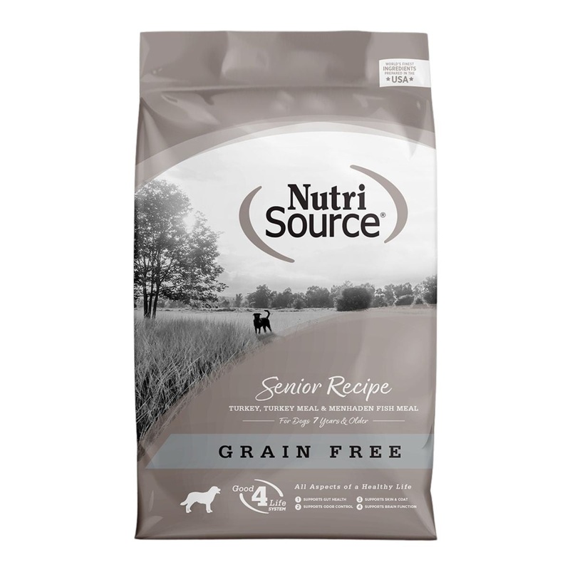 NutriSource Grain Free Senior Dry Dog Food 4lb