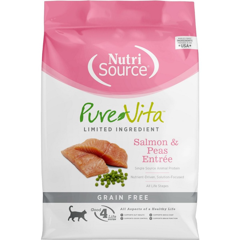 PureVita Grain Free Salmon & Peas Dry Cat Food 4lb