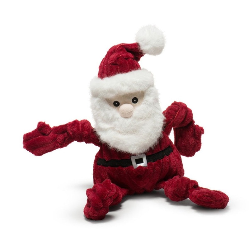 HuggleHounds Holiday St. Nick Super Size Dog Toy
