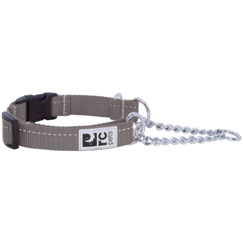RC PETS Dog Primary Training Clip Collar, Charcoal, L, 1/ 18 – 26