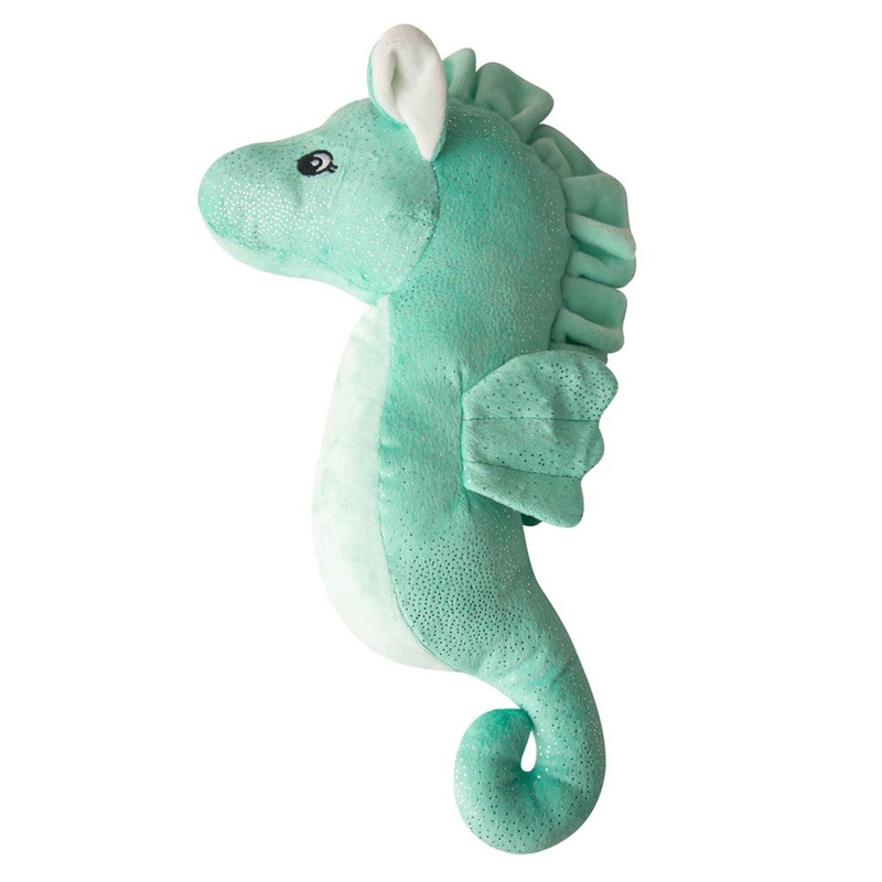 Snugarooz Pet Sandy the Sea Horse 17 Teal Dog Toy