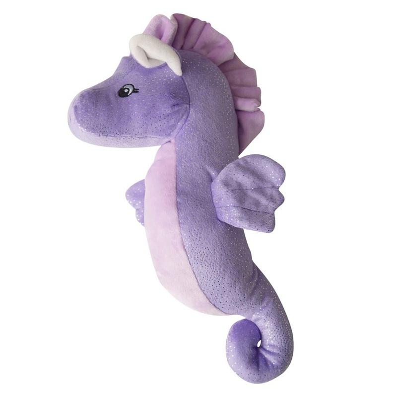 Snugarooz Pet Shelly the Sea Horse 17 Purple Dog Toy