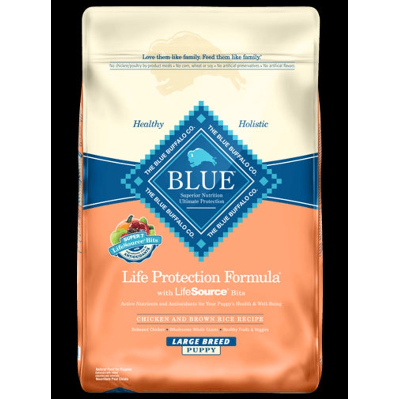 Blue Buffalo Chicken & Rice Large Breed Puppy Dry Dog Food 30lb
