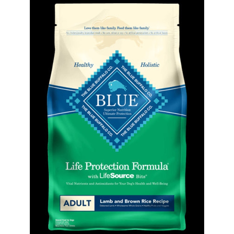 Blue Buffalo Lamb & Rice Adult Dry Dog Food 30lb