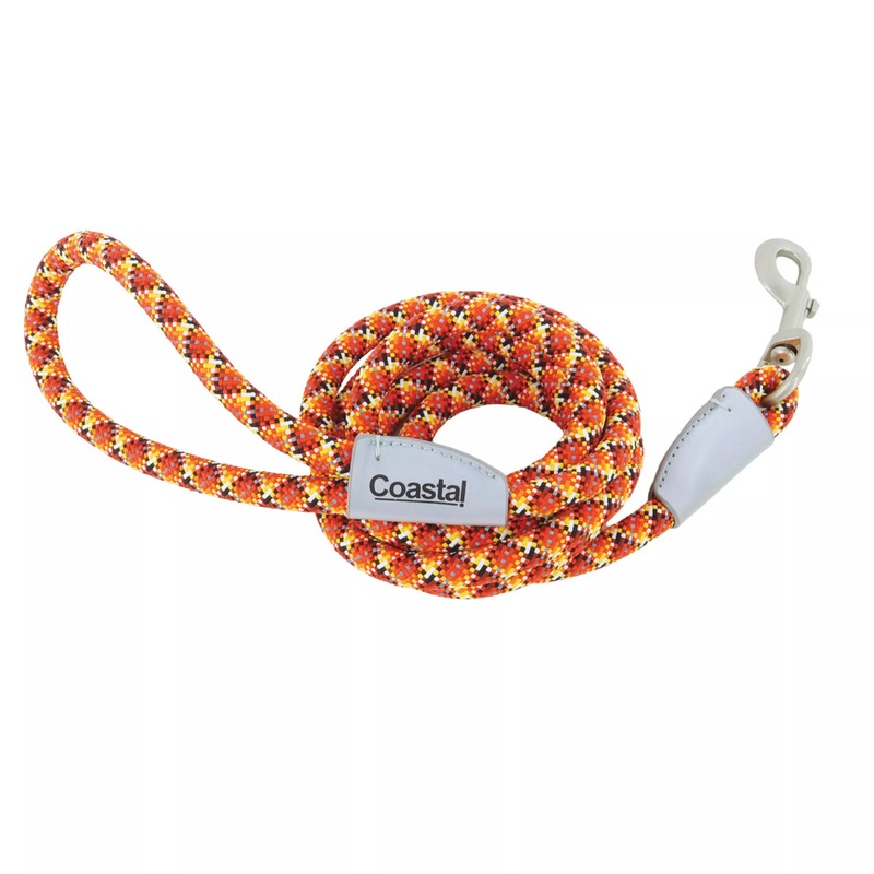 Coastal Pro Active Woven Reflective Rope Leash 1 x 6′ Burning Blocks