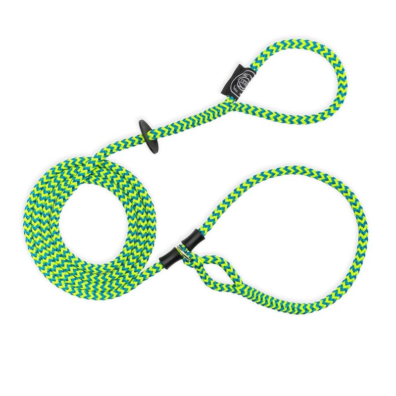 Harness Lead Peacock Blue Lime ML