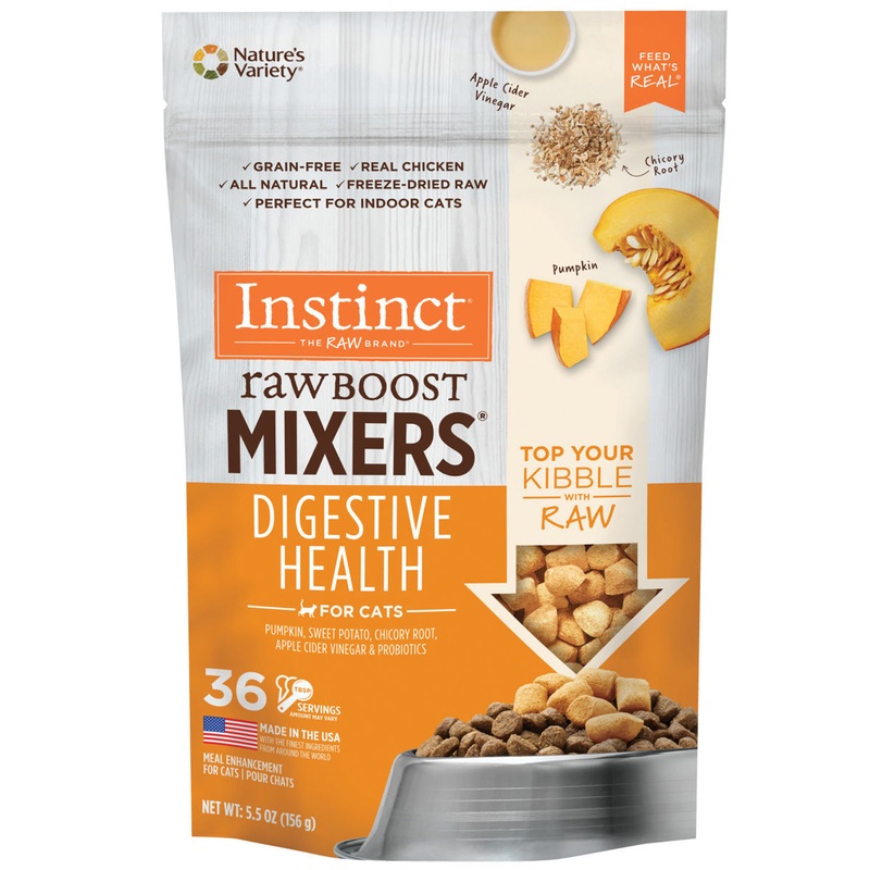 Instinct Pet Food Freeze Dried Raw Boost Mixers Digestive Health Cat Food 5.5oz