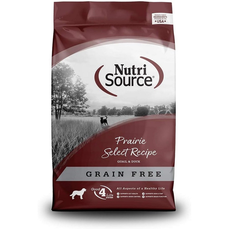 NutriSource Prairie Select Healthy Grain Free Dry Dog Food 4lb