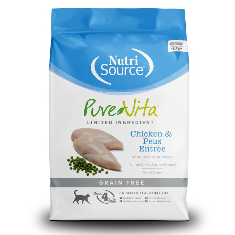 PureVita Grain Free Chicken & Peas Limited Ingredient Dry Cat Food 4lb